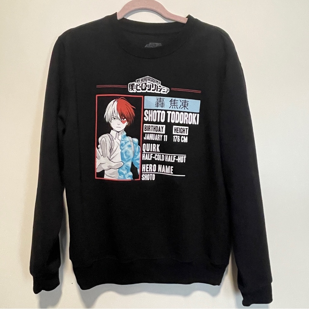 My Hero Academia Shoto Todoroki Graphic Sweatshirt Small